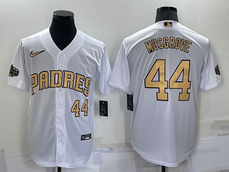 Men San Diego Padres #44 Musgrove White 2022 All Star Nike MLB Jersey->san francisco giants->MLB Jersey